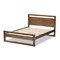 Baxton Studio Torino Solid Walnut Wood Open Frame Style King Size Platform Bed 138-7621 - alternate 3